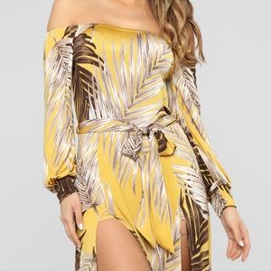 Midnight Moves dress Mustard